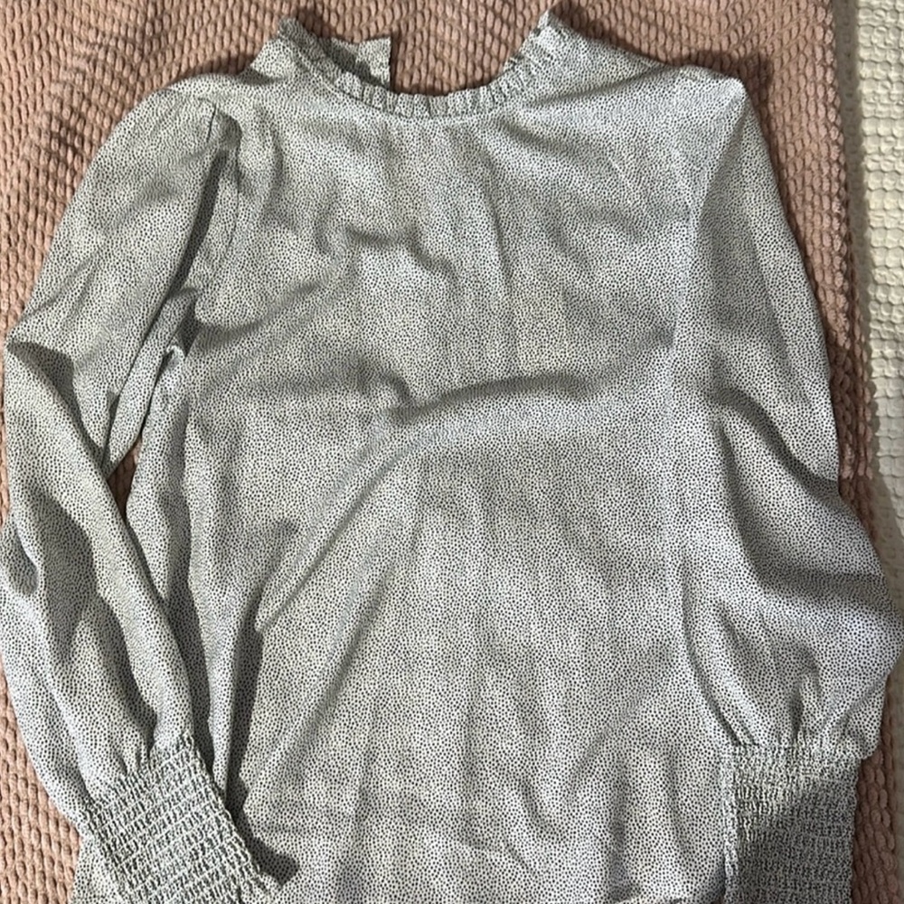 Gray Turtleneck Long Sleep with Cowl Neck Design